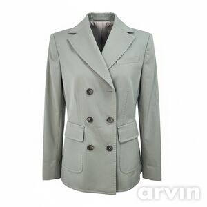 Brooks Brothers Blazer Double Breasted Lemony Green Women Size 4